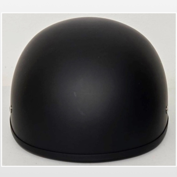 Street & Steel Motorcycle Half Helmet Bucket Adult Unisex Large Black Matt Hat - Picture 3 of 16